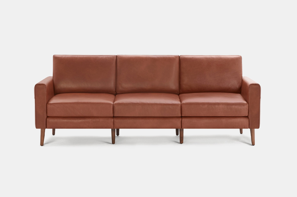 Burrow Block Nomad Leather Sofa