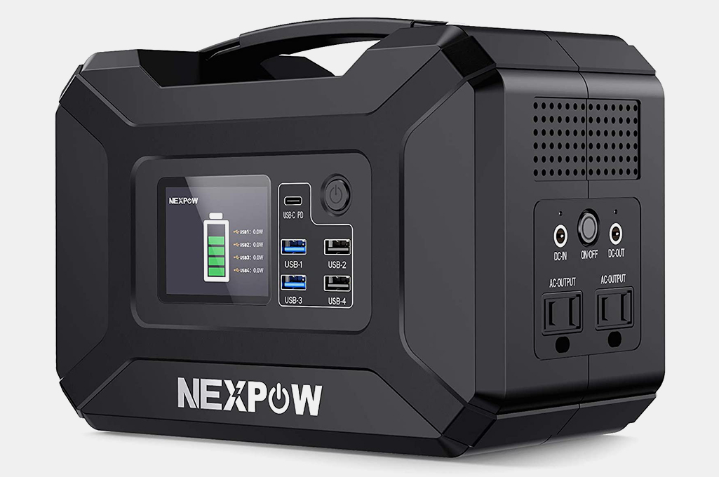 NEWPOW Portable Power Station 296Wh 80000mAh Solar Generator